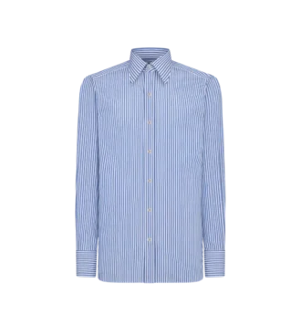 Chemise slim à fines rayures
