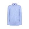 Chemise slim fit à carreaux en sergé