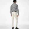 Chemise slim fit en coton et soie à rayures Chemise slim fit en coton et soie à rayures