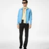 Blouson à col en daim cachemire Blouson à col en daim cachemire