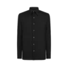 Chemise slim fit en satin crêpe