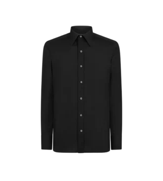 Chemise slim fit en satin crêpe Chemise slim fit en satin crêpe