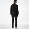 Chemise slim fit en satin crêpe