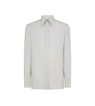Chemise slim fit en twill délavé Chemise slim fit en twill délavé