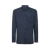 Chemise slim fit en twill léger en cachemire