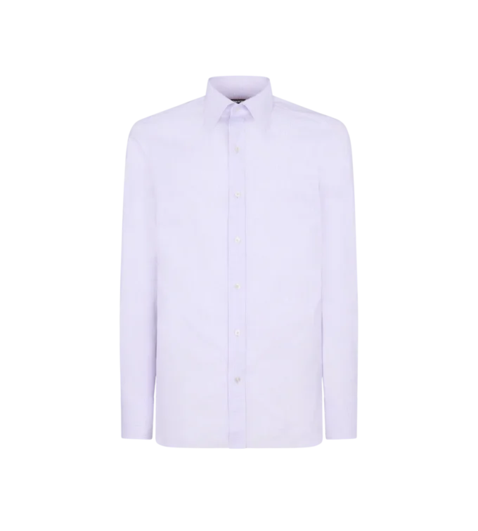 Chemise slim fit en twill micro vichy Chemise slim fit en twill micro vichy