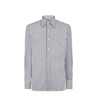 Chemise slim fit à rayures