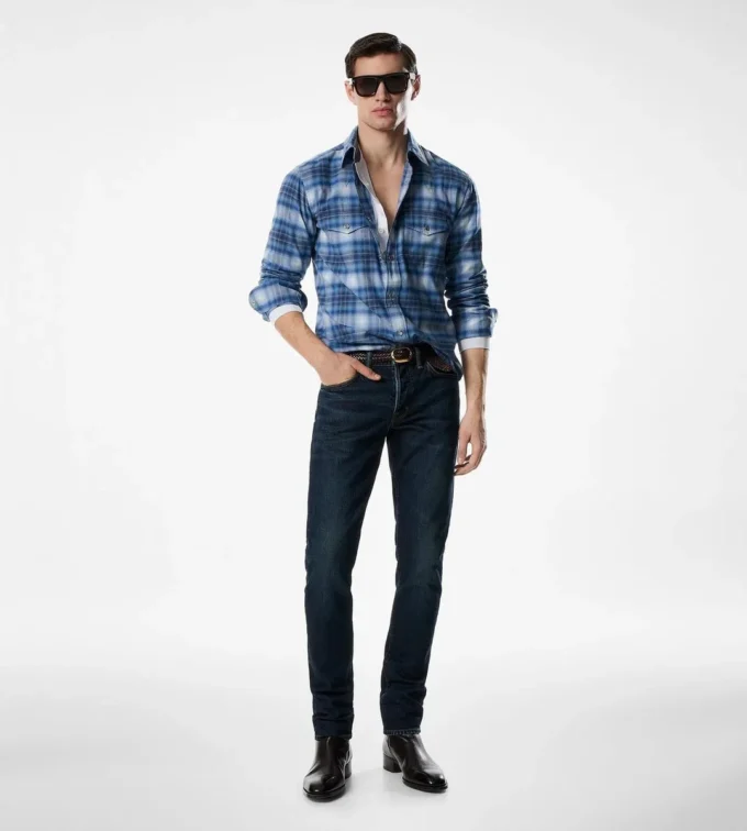 Chemise Western à carreaux Chemise Western à carreaux