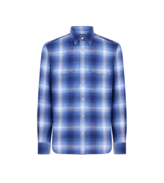 Chemise western à carreaux dégradés