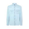 Chemise western en chambray denim