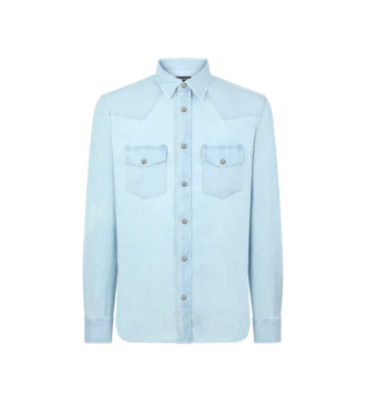 Chemise western en chambray denim Chemise western en chambray denim