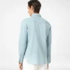 Chemise western en chambray denim