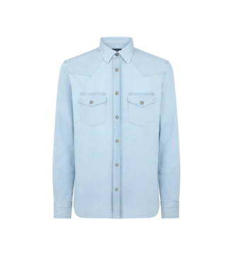 Chemise western en denim
