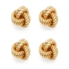 Clous d&rsquo;oreilles nœud en or jaune 18 carats