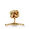 Clous d&rsquo;oreilles nœud en or jaune 18 carats