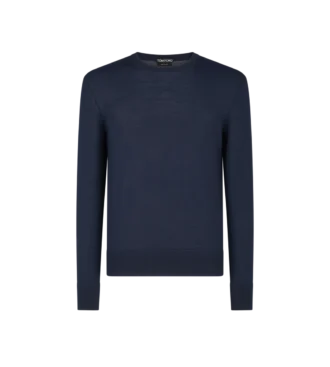 Col rond en pure laine fine