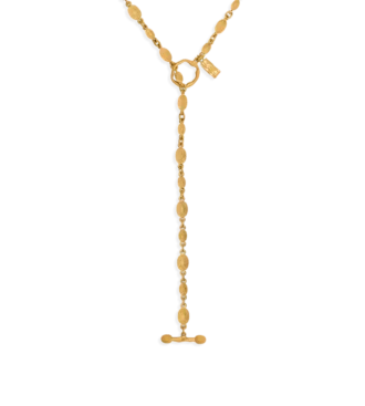 Collier Grace Lariat en laiton doré vintage Collier Grace Lariat en laiton doré vintage