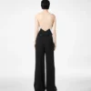 Combinaison-caraco double georgette stretch