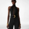 Combinaison à ceinture et encolure dos nu « Sable » Combinaison à ceinture et encolure dos nu « Sable »