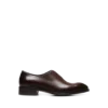 Cuir bruni, coupe entière, lacets Cuir bruni, coupe entière, lacets