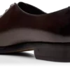 Cuir bruni, coupe entière, lacets Cuir bruni, coupe entière, lacets