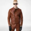 Cuir grainé Buffalo Asymmetric Racer Cuir grainé Buffalo Asymmetric Racer