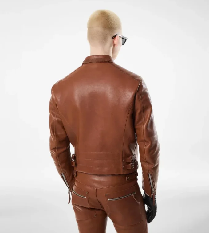 Cuir grainé Buffalo Asymmetric Racer Cuir grainé Buffalo Asymmetric Racer