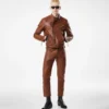 Cuir grainé Buffalo Asymmetric Racer Cuir grainé Buffalo Asymmetric Racer