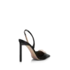 Escarpins à bride arrière en cuir grainé souple