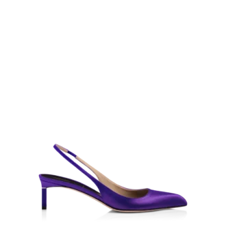 Escarpins à bride arrière en satin