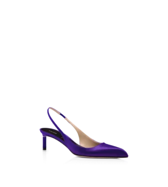 Escarpins à bride arrière en satin