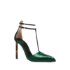 Escarpins à bride en python imprimé