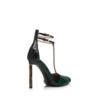 Escarpins à bride en python imprimé