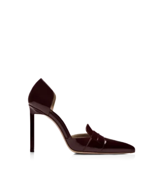 Escarpins à bride Eva D&rsquo;Orsay en cuir verni