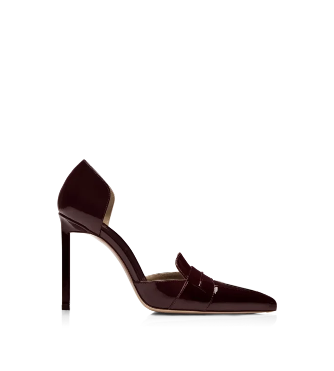 Escarpins à bride Eva D’Orsay en cuir verni Escarpins à bride Eva D’Orsay en cuir verni