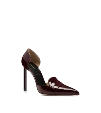 Escarpins à bride Eva D&rsquo;Orsay en cuir verni
