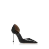 Escarpins D&rsquo;Orsay à talons aiguilles en python imprimé semi-brillant
