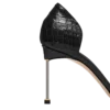 Escarpins D&rsquo;Orsay à talons aiguilles en python imprimé semi-brillant