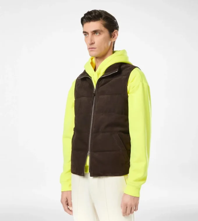 Gilet léger en daim Gilet léger en daim