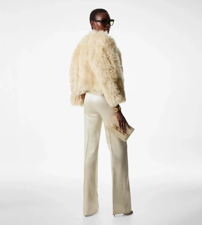 Gilet ouvert dans le dos en twill de soie et laine Gilet ouvert dans le dos en twill de soie et laine