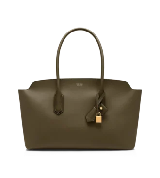Grand sac à bandoulière Alexander en cuir grainé naturel