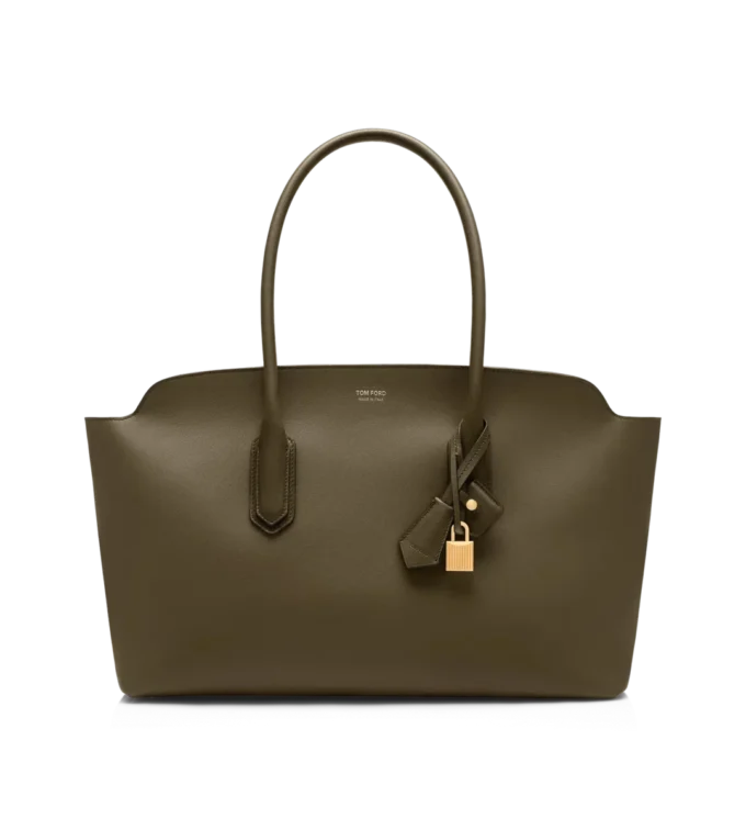 Grand sac à bandoulière Alexander en cuir grainé naturel Grand sac à bandoulière Alexander en cuir grainé naturel