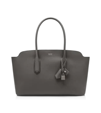 Grand sac à bandoulière Alexander en cuir grainé naturel