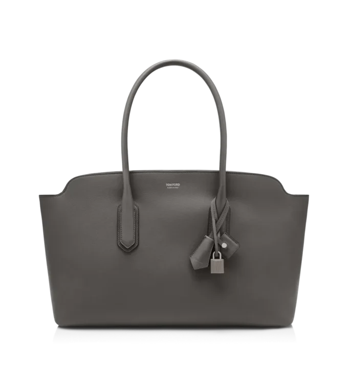 Grand sac à bandoulière Alexander en cuir grainé naturel Grand sac à bandoulière Alexander en cuir grainé naturel
