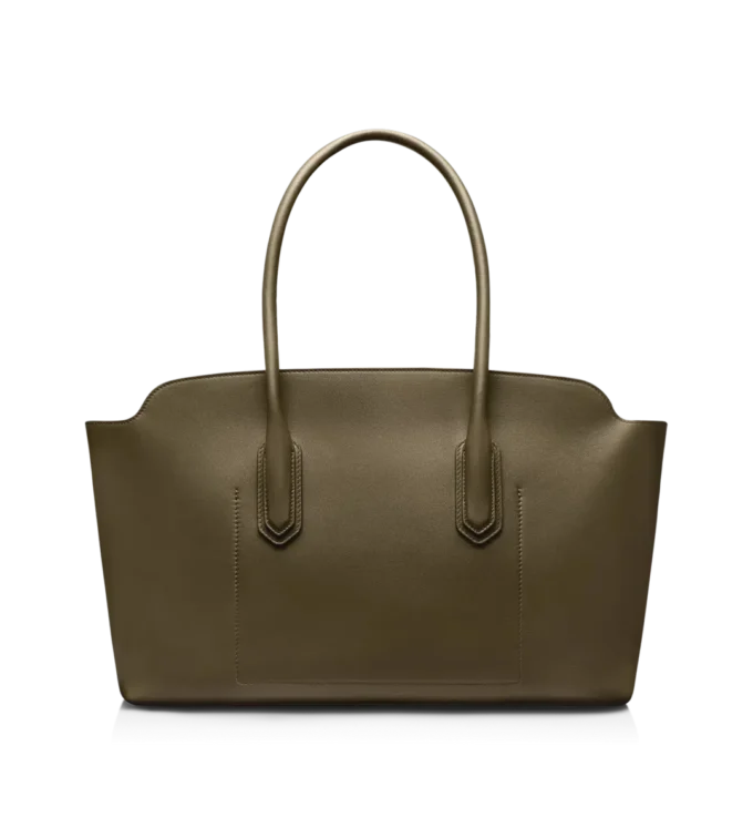 Grand sac à bandoulière Alexander en cuir grainé naturel Grand sac à bandoulière Alexander en cuir grainé naturel