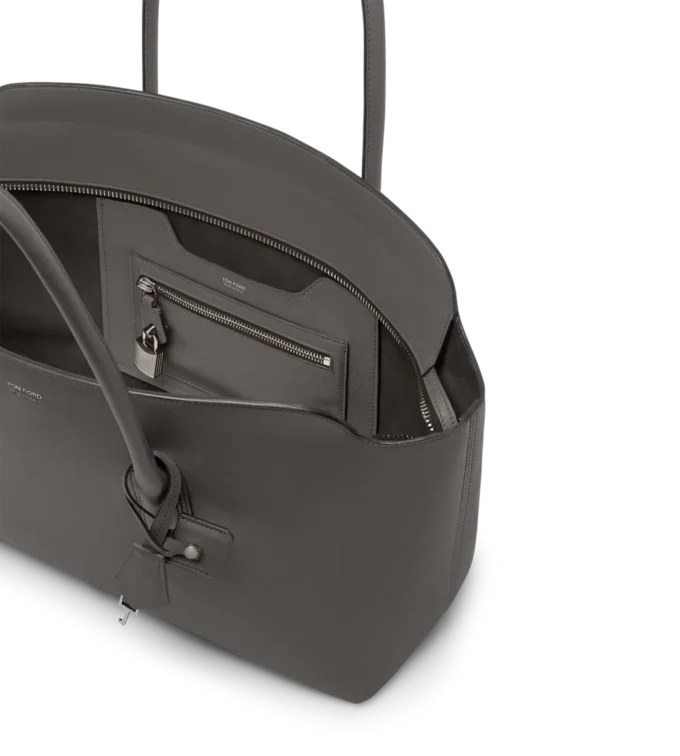 Grand sac à bandoulière Alexander en cuir grainé naturel Grand sac à bandoulière Alexander en cuir grainé naturel