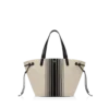 Grand sac fourre-tout en jacquard rayé Grand sac fourre-tout en jacquard rayé