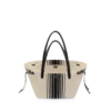 Grand sac fourre-tout en jacquard rayé Grand sac fourre-tout en jacquard rayé