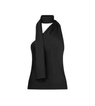Haut asymétrique avec détail foulard