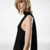 Haut asymétrique avec détail foulard Haut asymétrique avec détail foulard